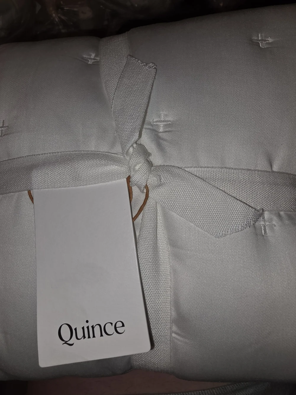 Quince Single Bamboo Dream Quilted Sham - White